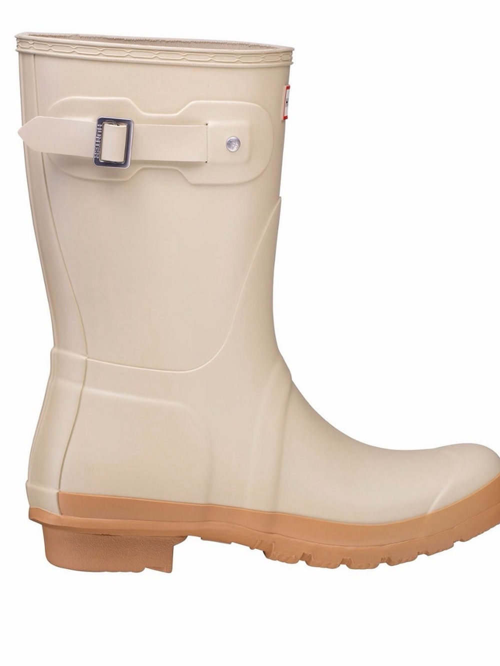 Hunter Womens Original Short Boot in Gravel/Biscuit Size 9 NWT - Picture 2 of 6